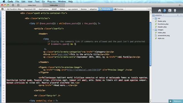 Adaptive Blog Theme: The Loop (Simple Structure) and Theme Unit Test XML Data смотреть онлайн
