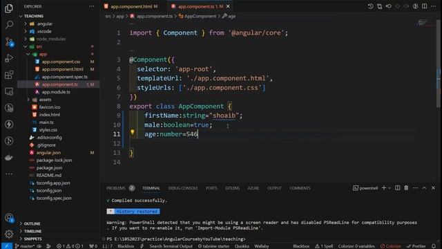 What is Typescript in Angular 16 Part 6,Angular 16 Tutorial,Complete Course of Angular 16 #angular1 смотреть онлайн
