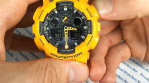 Как настроить молодежные часы Casio G-SHOCK GA-100A-9A - инструкция Watch-Forum.RU