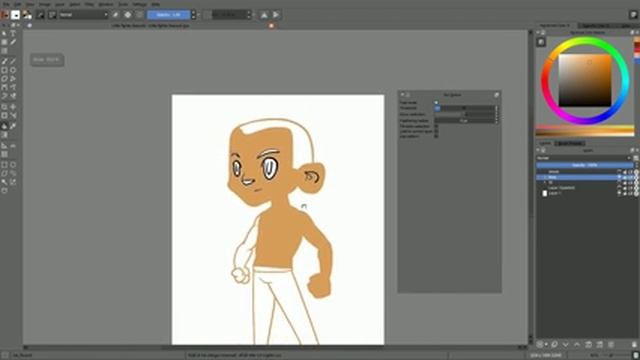 Krita's Fill tool: fill outlines and selections смотреть онлайн