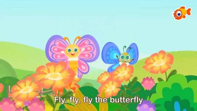 Fly Fly the Butterfly | Palfish Reading | English Kids Songs смотреть онлайн