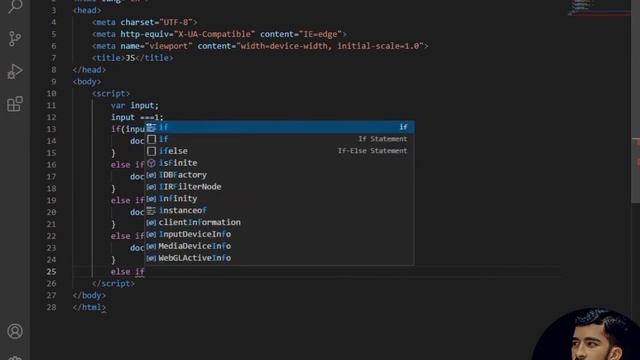 JavaScript IF & Else Value (Continue...)(End). смотреть онлайн