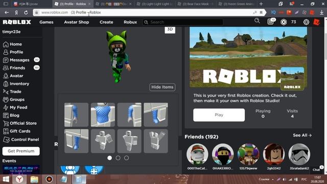 СКОЛЬКО СТОИТ СКИН ПОДПИСЧИКА В ROBLOX смотреть онлайн