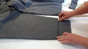 Как укоротить спортивные трикотажные брюки на манжетах. Шьем с Оксаной Валерьевной.