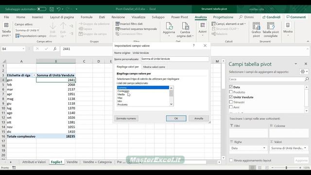 MasterExcel.it | Pivot Excel: Tutorial Come Creare una Tabella Pivot + Panoramica Strumenti Pivot смотреть онлайн