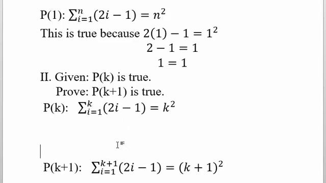 Proof by Mathematical Induction First Example смотреть онлайн
