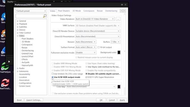 How to play HDR Video by PotPlayer on both HDR Monitor / TV and SDR Display 10 bit color (2023) смотреть онлайн