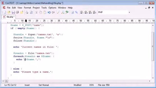 Beginner PHP Tutorial 78 File Handling Reading a File YouTube смотреть онлайн