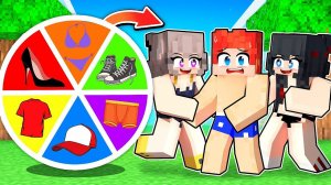 НАШЁЛ КОЛЕСО ОДЕЖДЫ В МАЙНКРАФТ С БЕЗУМНЫМИ ФАНАТКАМИ!