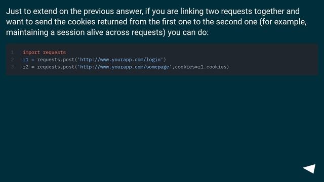 How to send cookies in a post request with the Python Requests library? смотреть онлайн