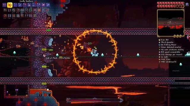 【Terraria】Master mode For the Worthy Ｗall of Flesh 【melee class】 смотреть онлайн