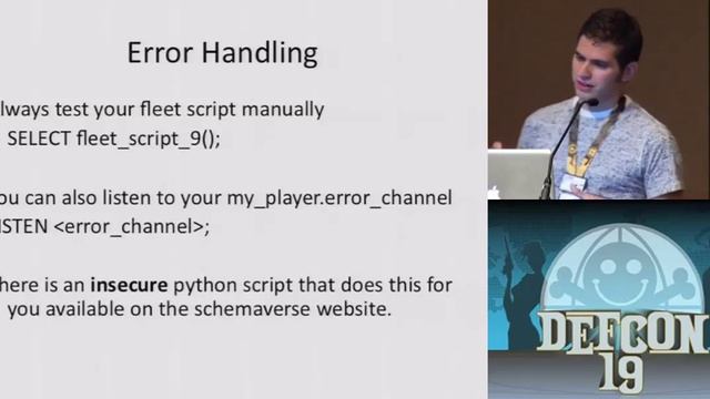 DEF CON 19 - Abstrct - When Space Elephants Attack: A DEFCON Challenge for Database Geeks смотреть онлайн