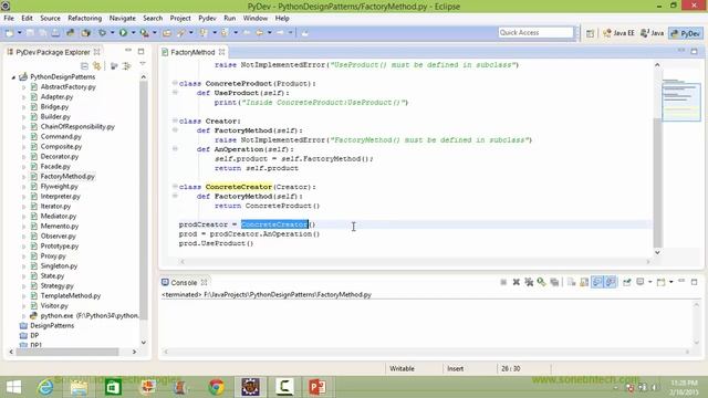 Factory Method Design Pattern In Python смотреть онлайн
