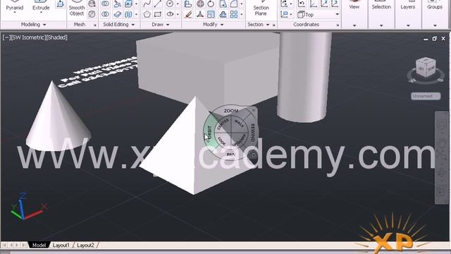 116 3D Using the Navigation Bar AutoCAD 2013 смотреть онлайн