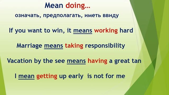 L126 Mean to do/ Mean doing.Различия и особенности. Глаголы+(Infinitive=Gerund) без изменения смысл смотреть онлайн