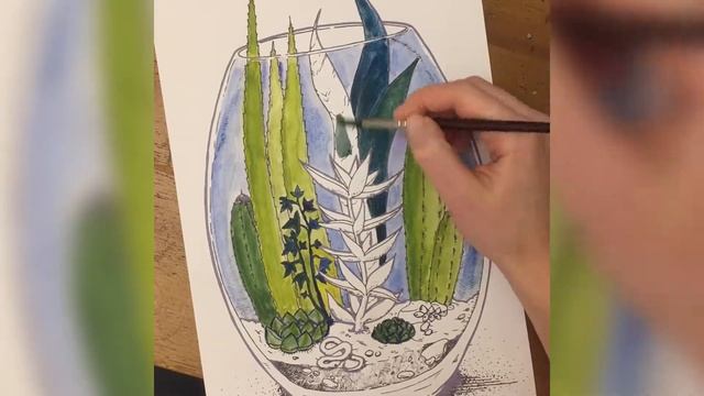 Как снять стресс? С помощью раскраски и акварельных красок смотреть онлайн