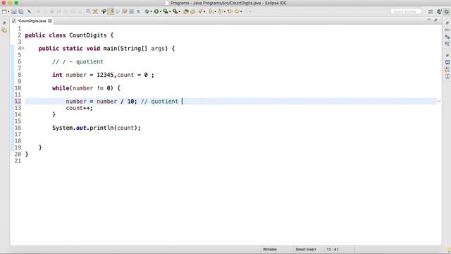 Java Program to Count Number of Digits | Count Number of Digits in a Given Number смотреть онлайн