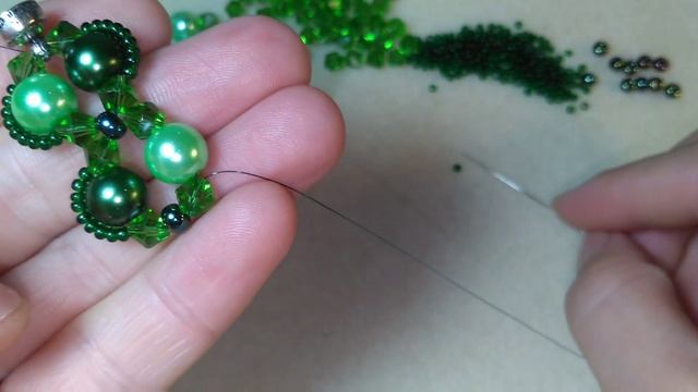 Inci,piramit ve kum boncukdan bileklik yapımı/Браслет из жемчуга,биконуса и бисера/Beaded bracelet/ смотреть онлайн