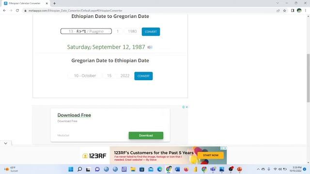 How to covert Ethiopian Calendar into Gregorian Calendar online смотреть онлайн