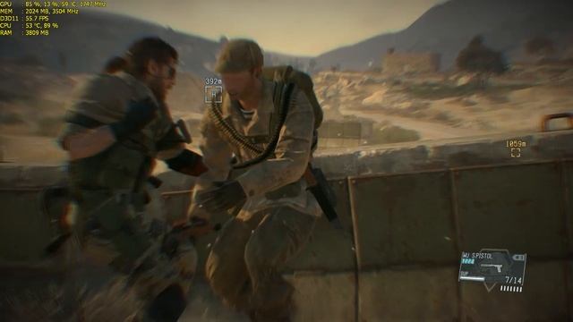 Gameplay Test: Metal Gear Solid V: The Phantom Pain - Pentium G2030 / GTX 1050 смотреть онлайн