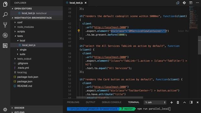 End to End Testing with Nightwatch.js and Browserstack смотреть онлайн
