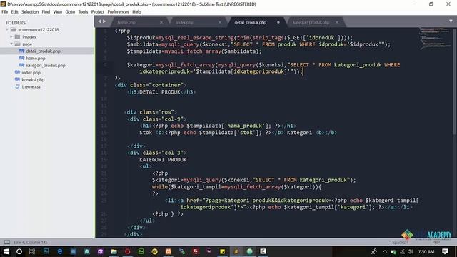 Tutorial Membuat E-Commerce Menggunakan PHP dan MySQLi Part 2 смотреть онлайн