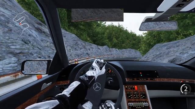 ASSETTO CORSA(MERCEDES BENZ W140 S70 AMG) DAĞ YOLUNDA GEZİNTİ смотреть онлайн