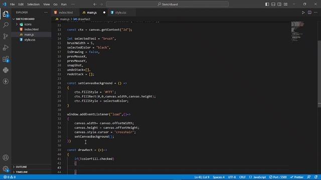 Build A Sketch board or Paint App in HTML CSS & JavaScript | The Coding Guide смотреть онлайн