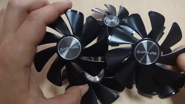 Обзор вентиляторов для Sapphire Nitro + RX580 RX570 RX480 RX470 маркировки CF1015H12D и FD10015M12D