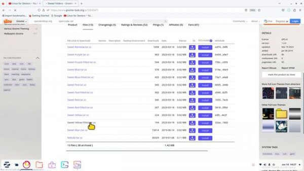 Zorin OS - GNOME - Colorful Custom Icons Theme's .