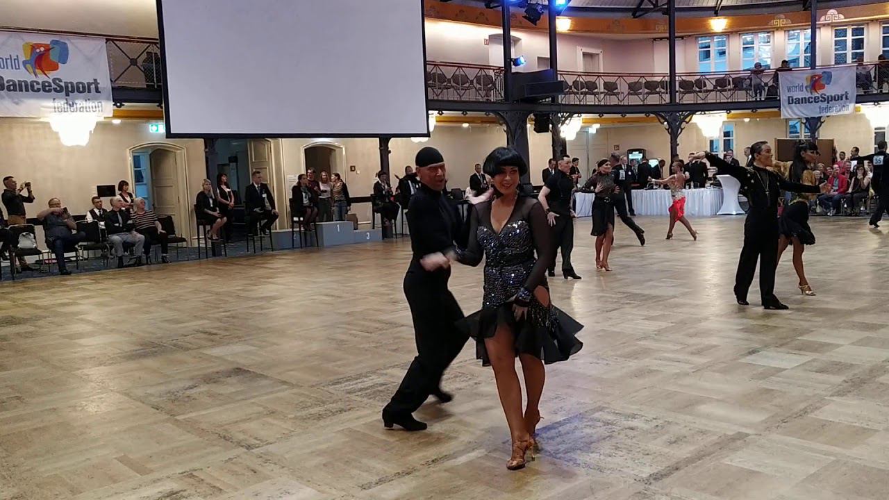 GOC-2019. WDSF Open Senior-3 Latin. Final. Oleg Eskov - Yulia Mikhina. Cha-cha смотреть онлайн