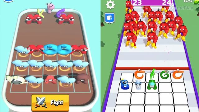 MERGE 'ALPHABET LORE & NUMBER LORE' Run 12 New Update ⭐⭐⭐⭐⭐⭐ Abcdvwxyz & 1234567890