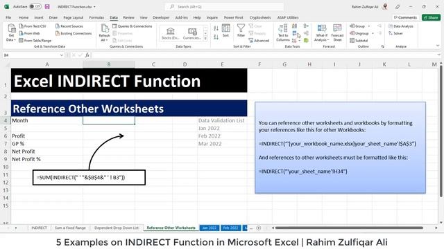 17 - Indirect Function - Module C - Excel Formulas and Functions смотреть онлайн
