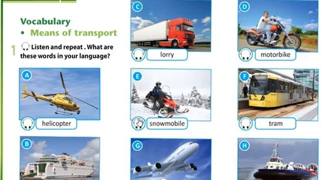Excel 6.Module 9.Transport Vocabulary.p 99 смотреть онлайн