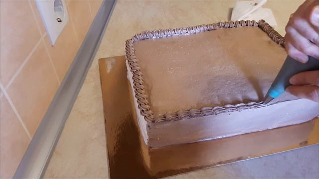 Как сделать ТОРТ КНИГУ Украшаем торт кремом в домашних условиях Cake decorating Украшение тортов смотреть онлайн