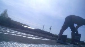 Ремонт кровли гаража битумной мастикой