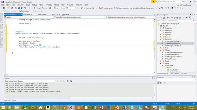 ASP.Net MVC jquery Ajax Tutorials Part 3 (final) смотреть онлайн