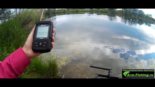 Как работает эхолот Lucky ff718li на скоростном кораблике ARM-FISHING MINI SPEED смотреть онлайн