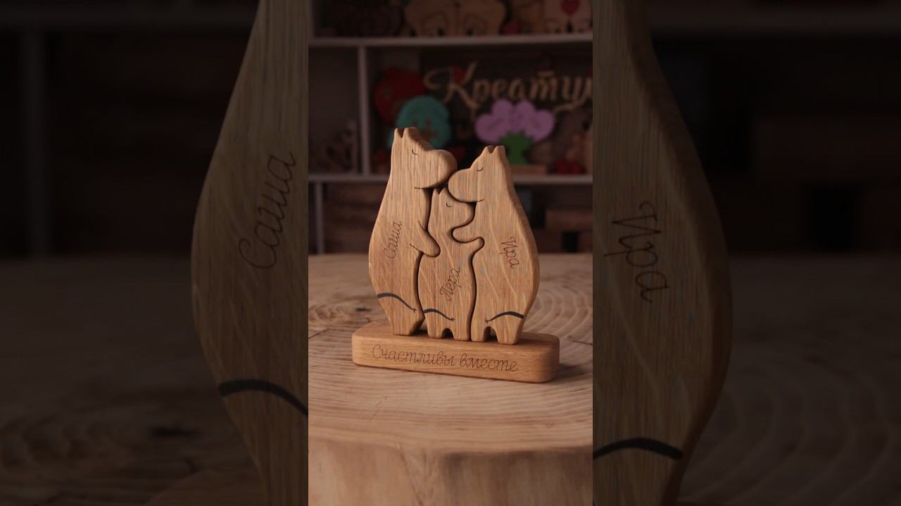 Первая версия муми-троллей) Из дуба! #чтоподарить #подарок