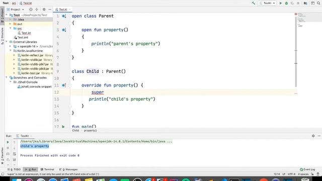 Advance kotlin super keyword in hindi - part -18 смотреть онлайн