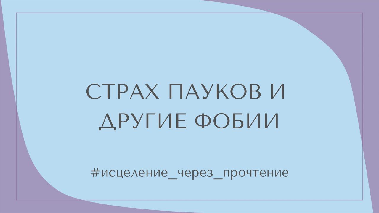 СТРАХ ПАУКОВ И ДРУГИЕ ФОБИИ #исцеление_через_прочтение смотреть онлайн