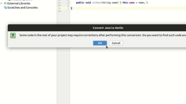 IntelliJ convert Java File to Kotlin file смотреть онлайн