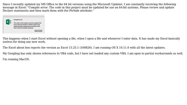 Constant compile error after 64 bit Office upgrade смотреть онлайн
