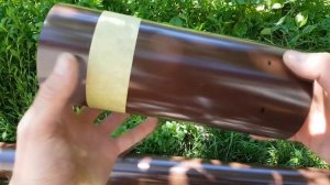 Ровно обрезаем пластиковую водосточную трубу