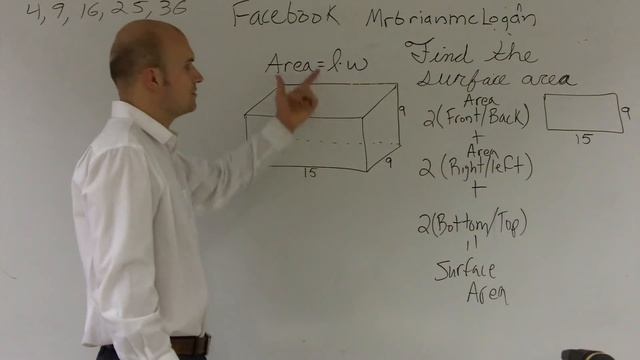 Finding the surface area of a rectangular prism смотреть онлайн