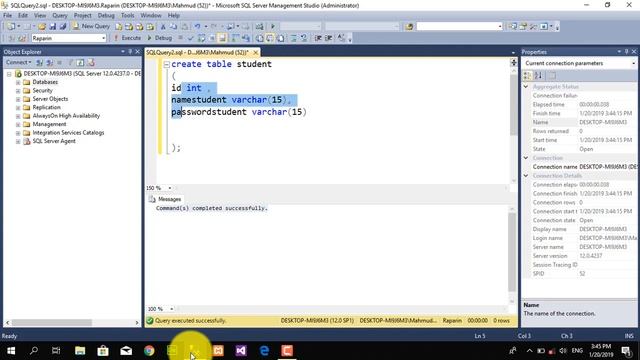 How to create Table in (SQL)by Query .SQLserver ba kurdi смотреть онлайн