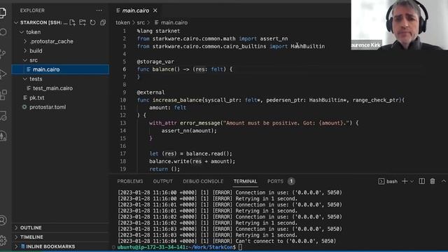 Cairo online bootcamp: Session 4- ERC20/ERC721 смотреть онлайн