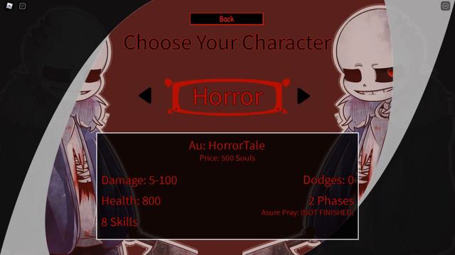 [Undertale: Souls Of Multiverse] Sans,Horror Sans,Aftertale Sans+2 Phase,Killer Sans+2 Phase.