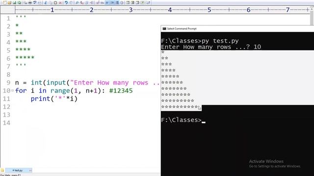 Star Pattern Programs by using single loop in Python || Leela Soft || Madhu смотреть онлайн