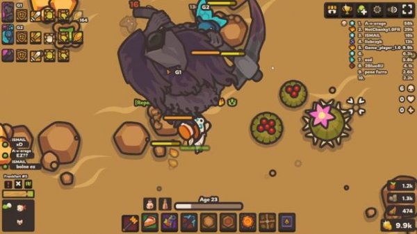 Taming.io - Grim Reaper army destroying a server